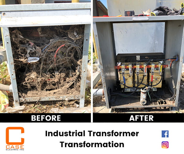 Replacing an industrial transformer